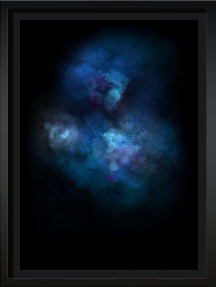 Galaxy Explosion Blue (1000x1355), Png Download