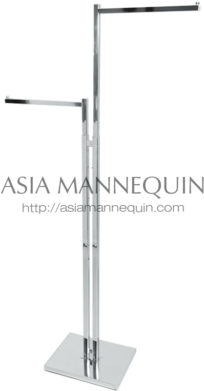 Cr09hd 2w Clothes Garment Racks, Single Tier, Multi - Handrail (1200x1200), Png Download