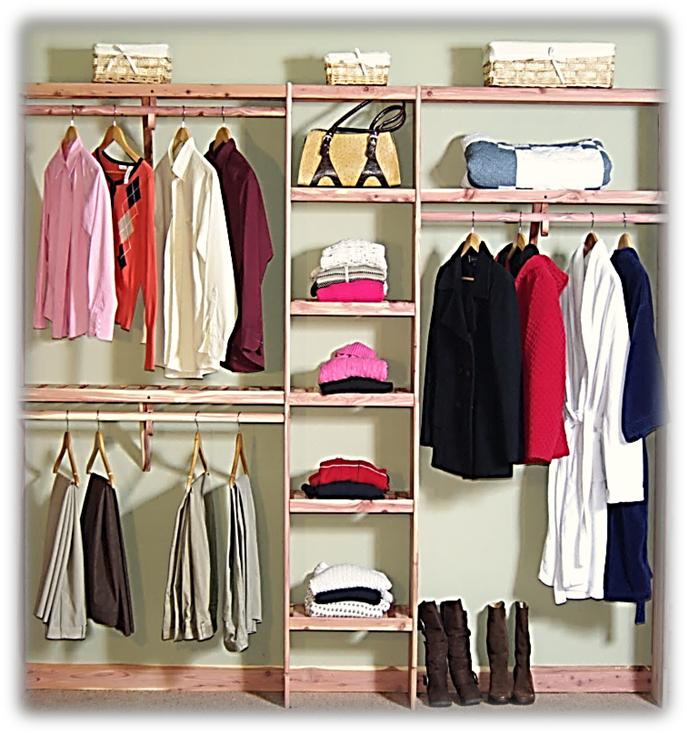 Aromatic Red Cedar 10' Deluxe Ventilated Wall Kit - Closet (687x734), Png Download