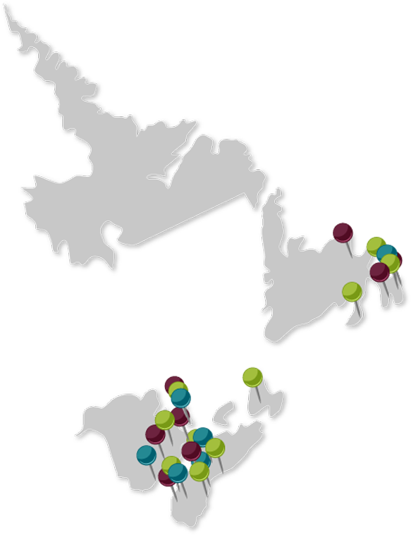 Cropped Atlantic Canada Client Map 2015 03 11 - Illustration (600x758), Png Download