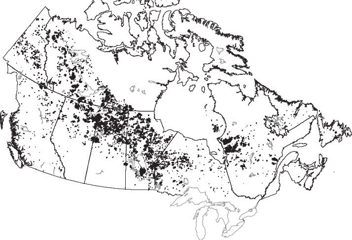 Map Of Large Fires In Canada, 1980 - Blank North America Map With States (714x488), Png Download