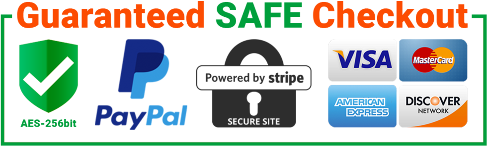 Safe & Secure Checkout Via Paypal - Secure Checkout Badge Background Transparent (1024x329), Png Download