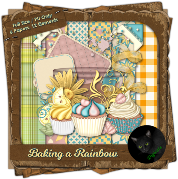 Baking A Rainbow Mini Kit - Clockwork Angel (600x600), Png Download