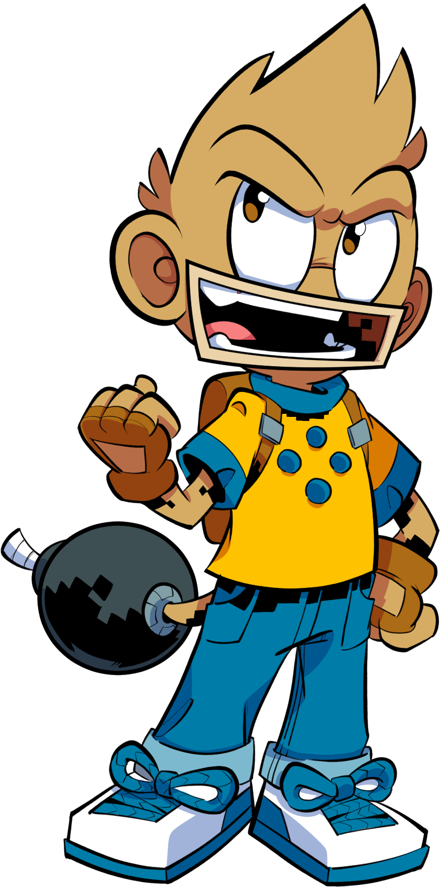 The Reset Button - Cartoon (1378x2039), Png Download