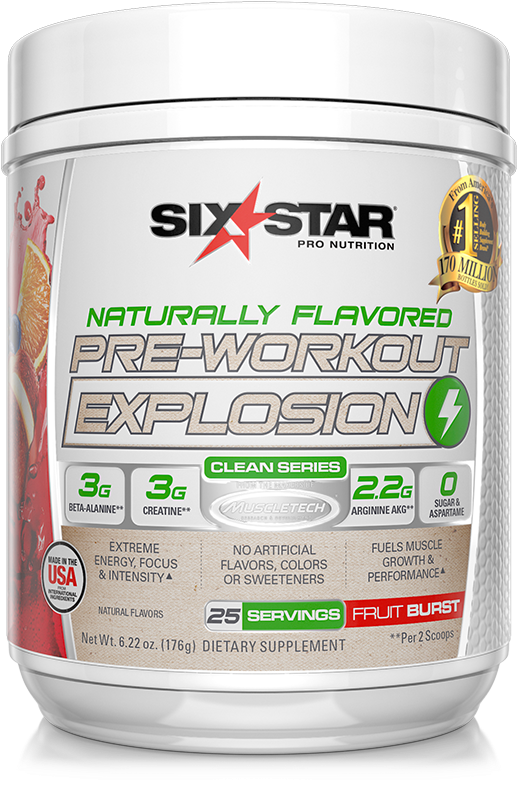 Naturally Flavored Pre-workout Explosion - Fruit (600x850), Png Download