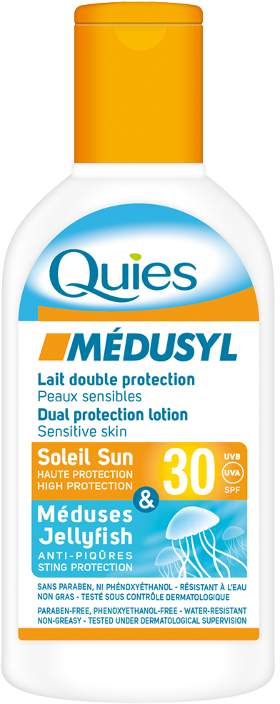 Médusyl Sunscreen And Jellyfish Repellant - Jellyfish Cream (410x1000), Png Download