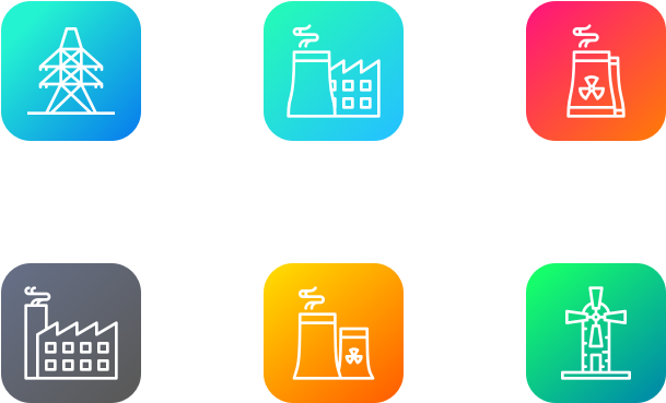 Industry Icon Pack - Electric Blue (720x480), Png Download