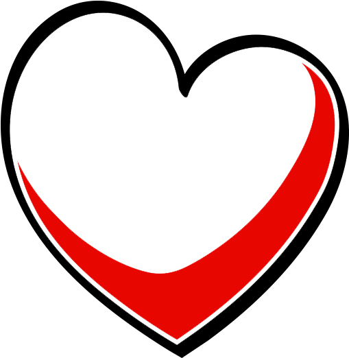 Outline Heart Png Clipart Transparent - Heart (1000x824), Png Download