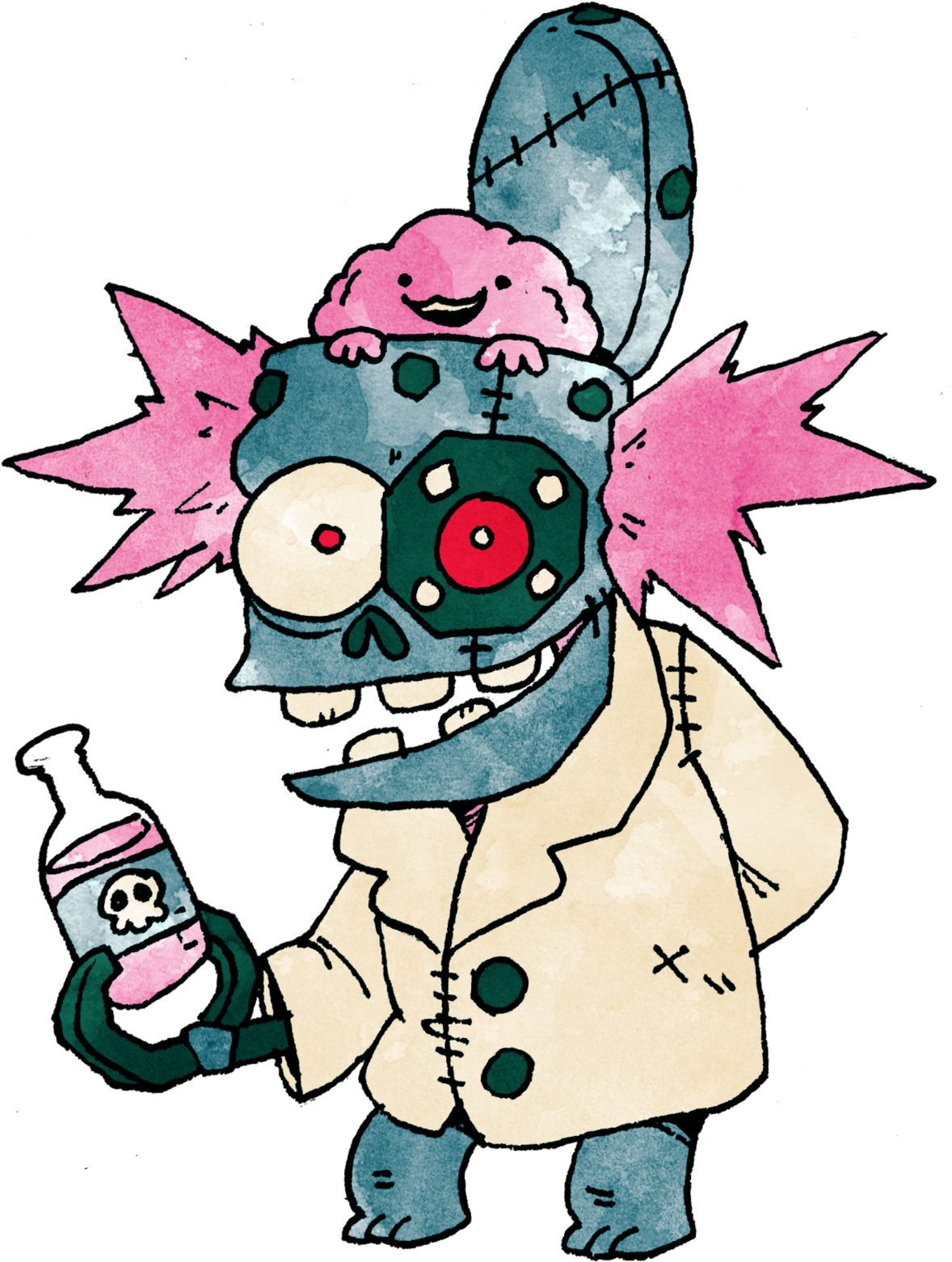 In Order To Increase The Efficiency Of His Work, He - Cartoon (1280x1569), Png Download