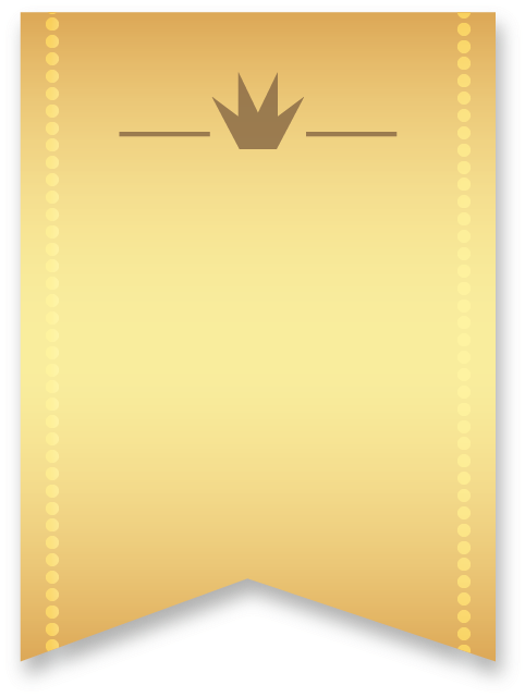 Golden Ribbon Ribbon Banner Vertical With Single Wedge - Illustration (487x759), Png Download