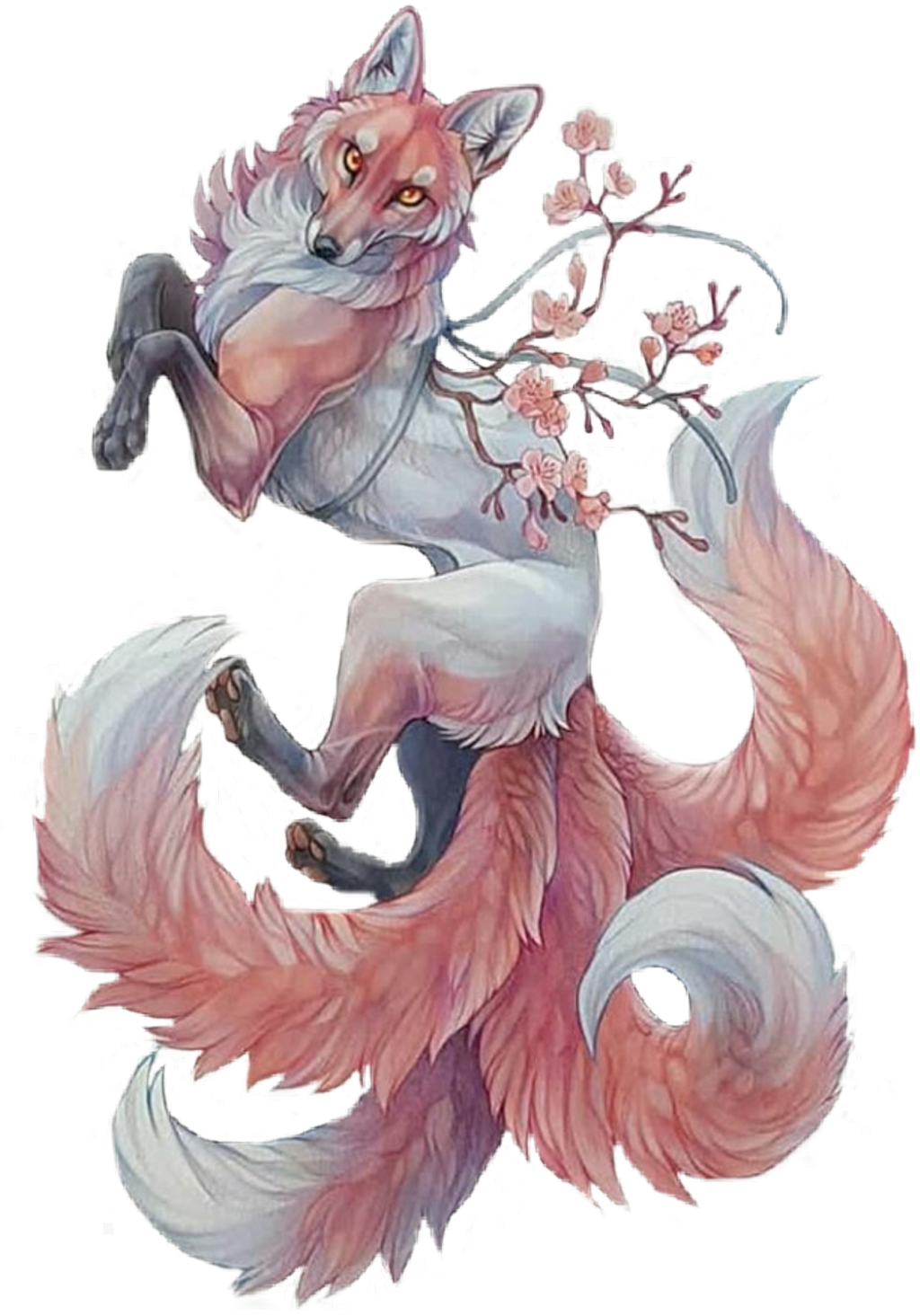 Report Abuse - Sakura Fox (1024x1465), Png Download