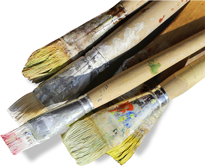 16 Aug Paint Brush Overlay - Wood (700x550), Png Download