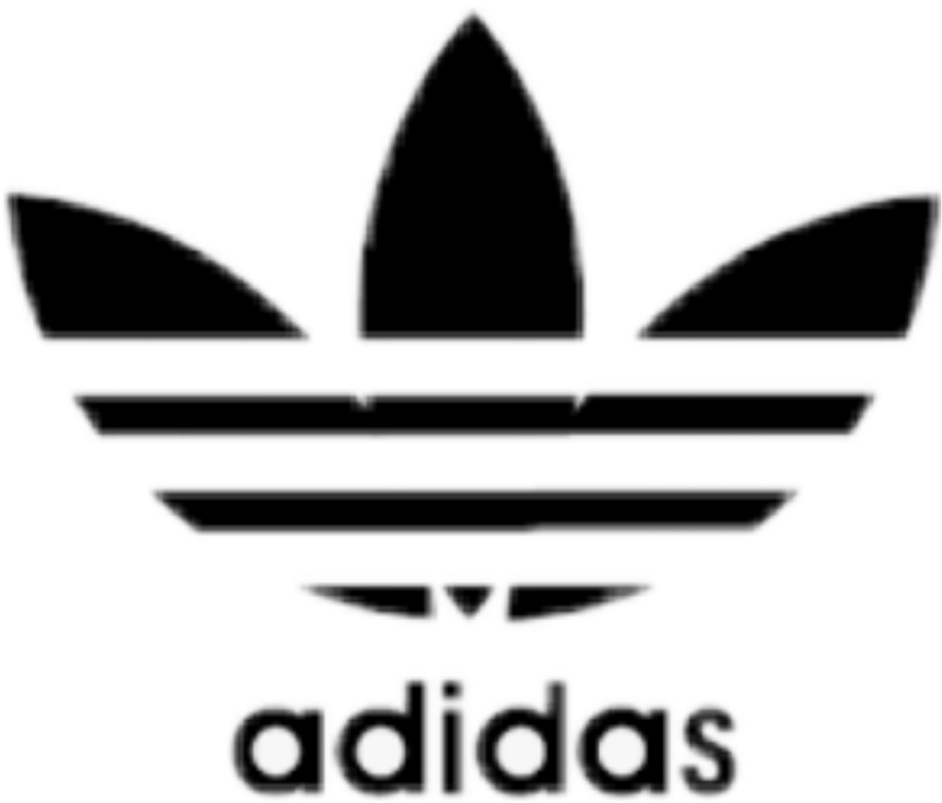 Adidas Black Logo Icon Aesthetic Tumblr Sticker Png - Adidas (1024x1024), Png Download