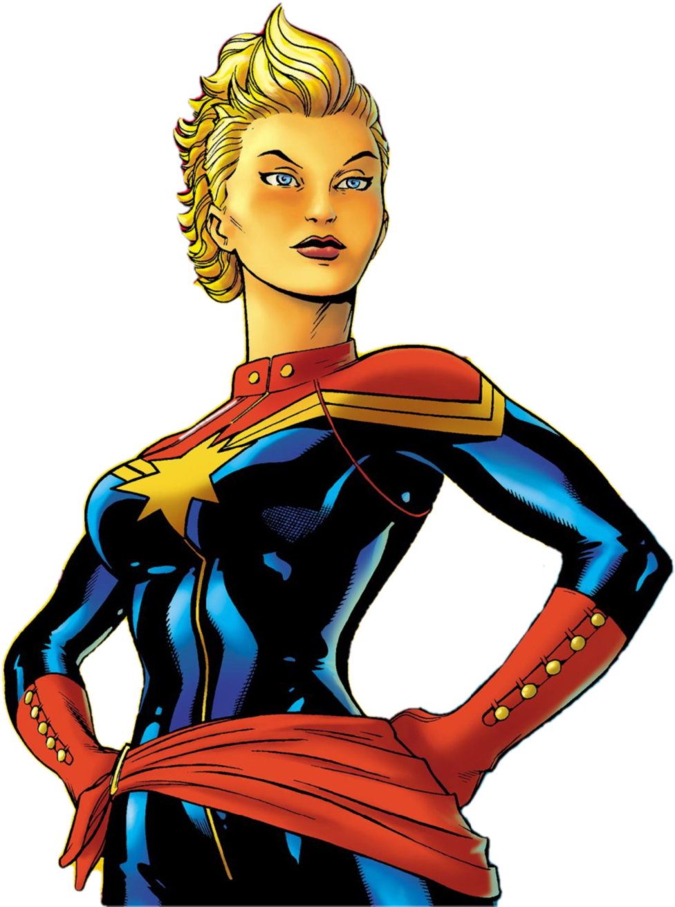 Captain Marvel Poster Png Images - Captain Marvel Inspired Makeup (1012x1329), Png Download