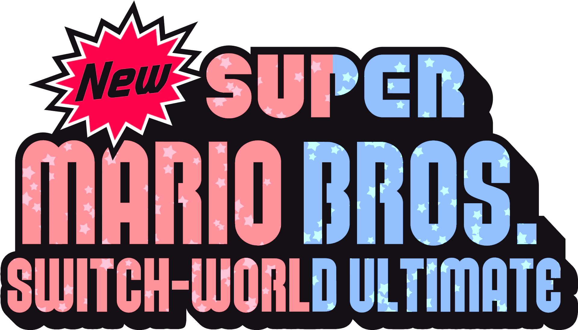 New Super Mario Bros Switch-world Ultimate Logo - New Super Mario Bros (2000x1150), Png Download