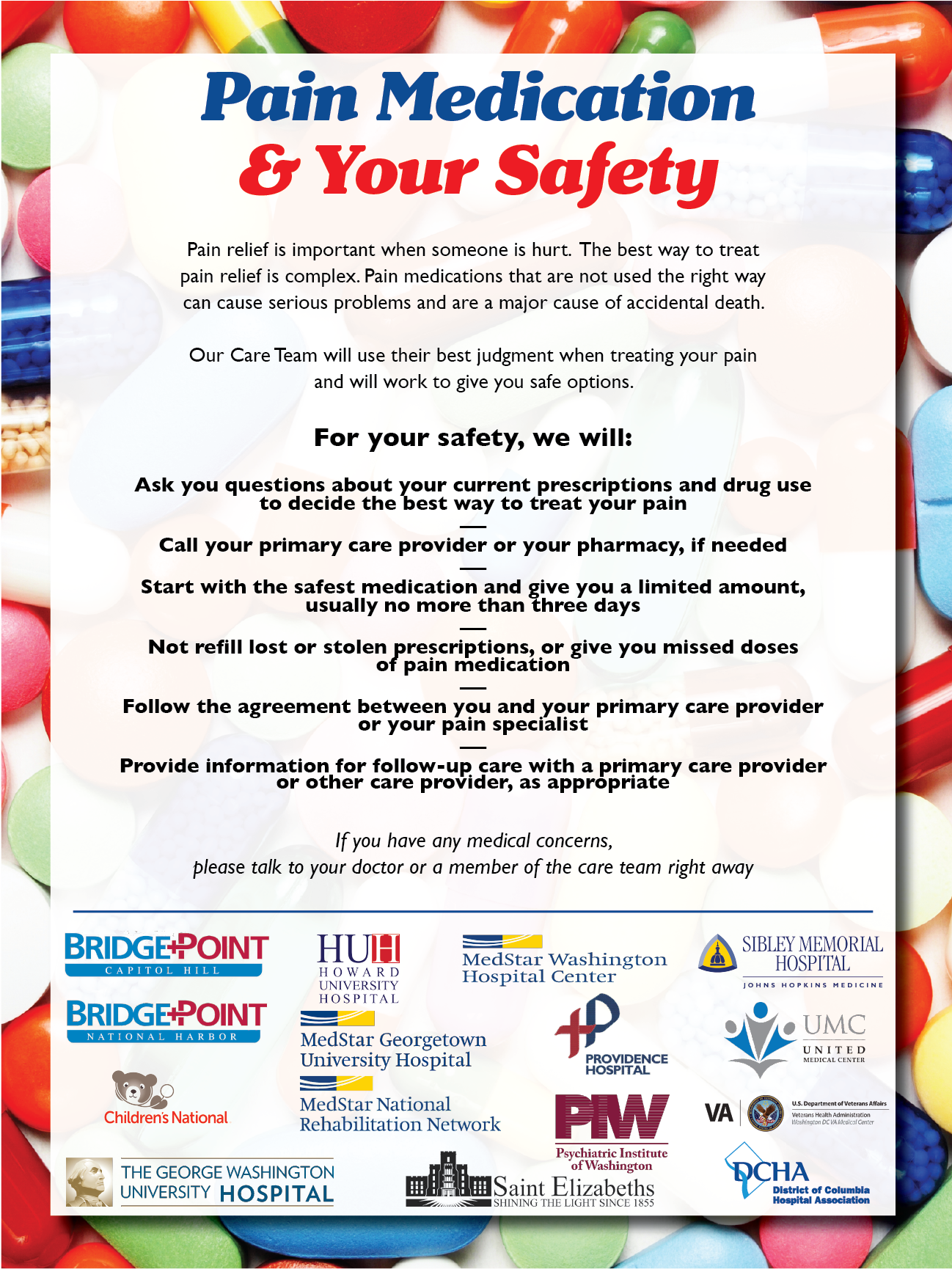 Opioid Safety Recommendations For Patients - Providence Hospital (1424x1898), Png Download