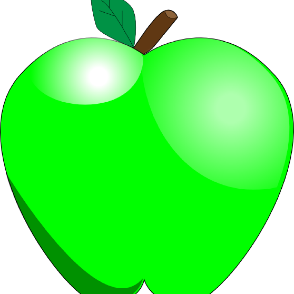 Green Apple Clipart Bat Clipart - Clipart Green Apple (1024x1024), Png Download