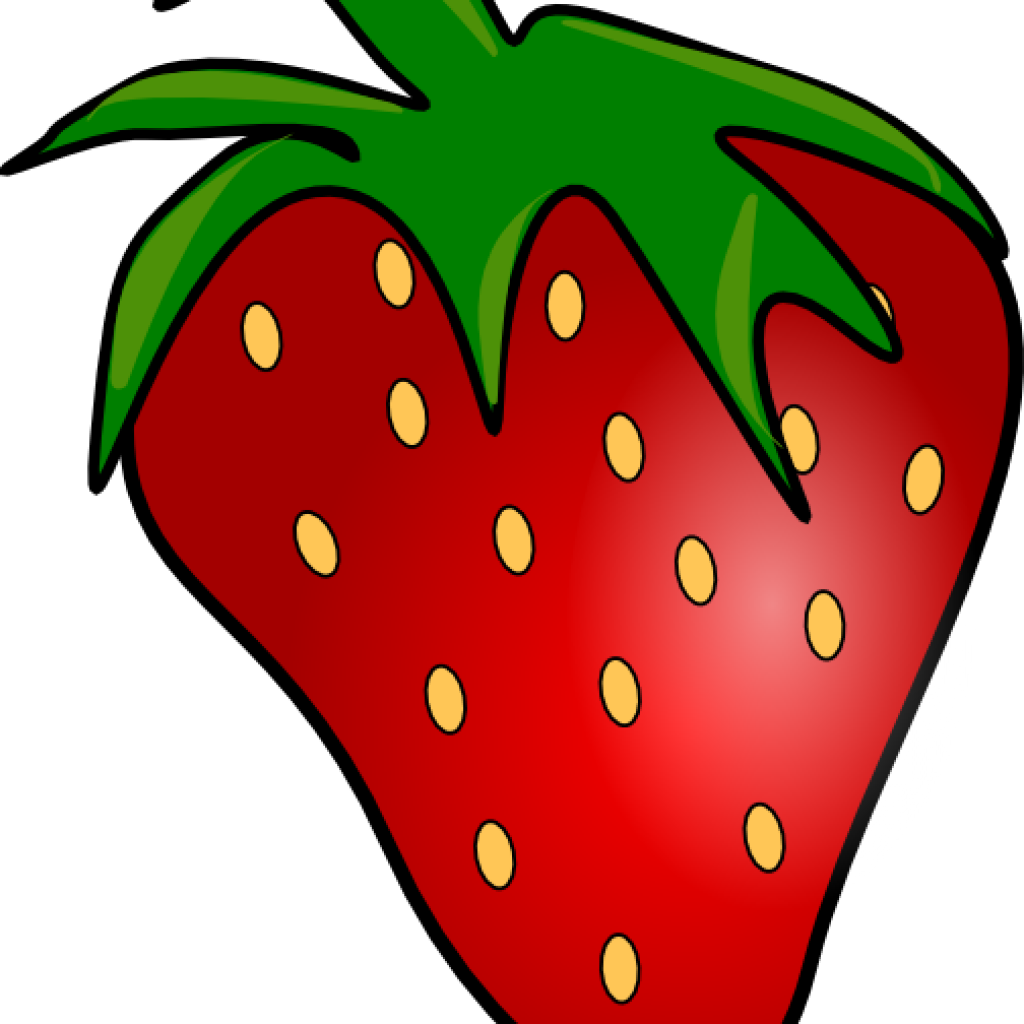 Strawberry Clipart Red Delicious Clip Art At Clker - Gambar Animasi Buah Strawberry (1024x1024), Png Download