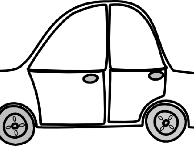 Vehicle Clipart Car Outline - Non Living Things Cartoon (640x480), Png Download