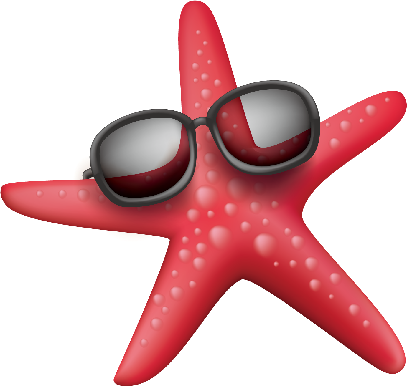 Wearing Sunglasses Sea Starfish Png File Hd Clipart - Starfish (1500x1501), Png Download