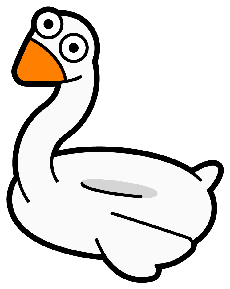 Swan Floatie - Duck (1200x1200), Png Download