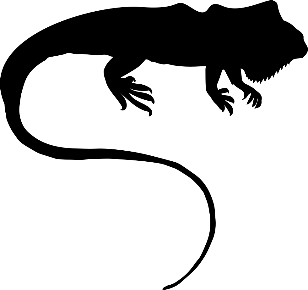 Png File Svg - Iguana Silhueta (981x922), Png Download