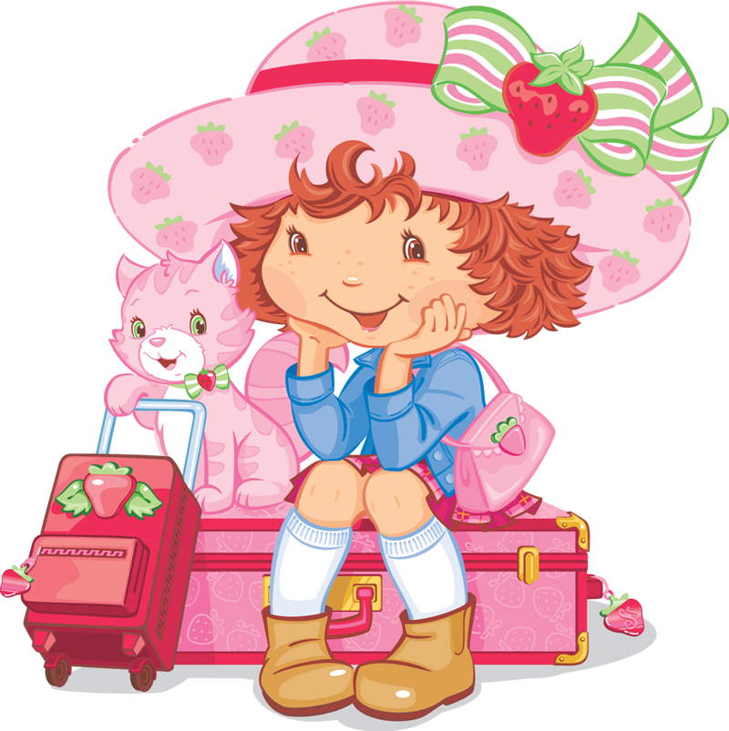 Картинка В Png Формате - Strawberry Shortcake Cartoon Paintings (800x803), Png Download