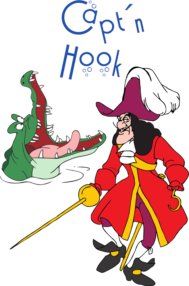 Captain Hook - Captain Hook Character Description Ppt (661x1000), Png Download
