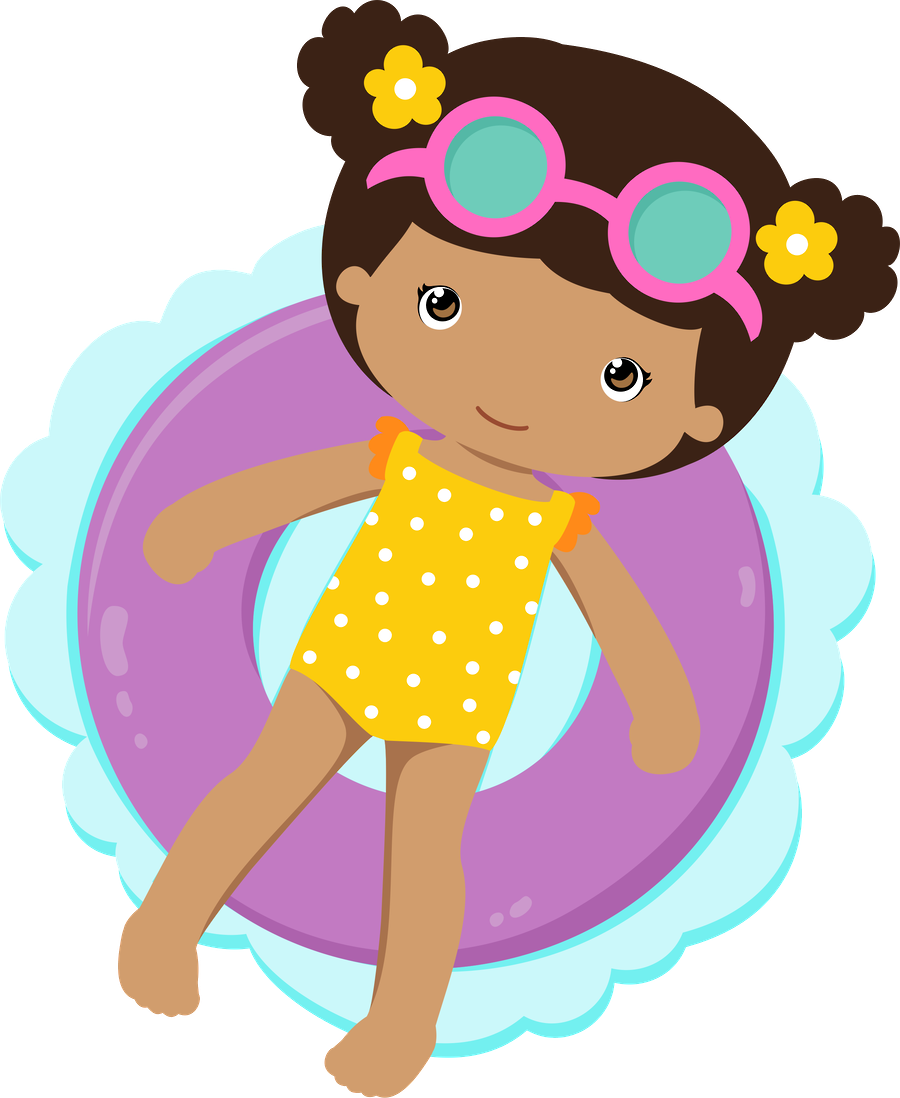 Goggles Clipart Floatie - Pool Party Menino Boia Png (900x1098), Png Download