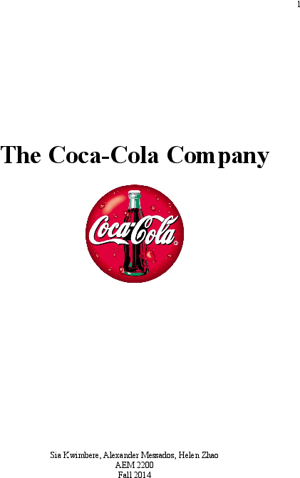 Docx - Coca Cola (612x792), Png Download