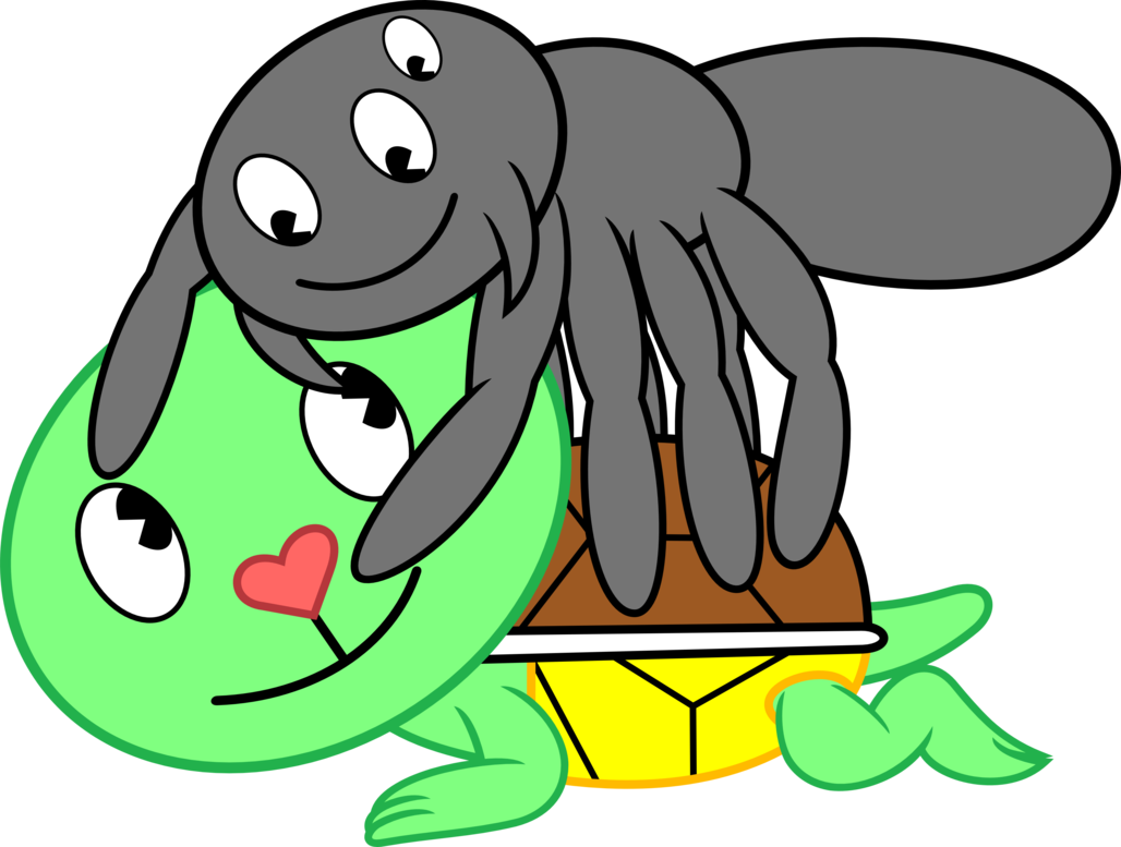 Theres A Spider Crawling Up Your Spine By Porygon2z - Cartoon (1028x777), Png Download