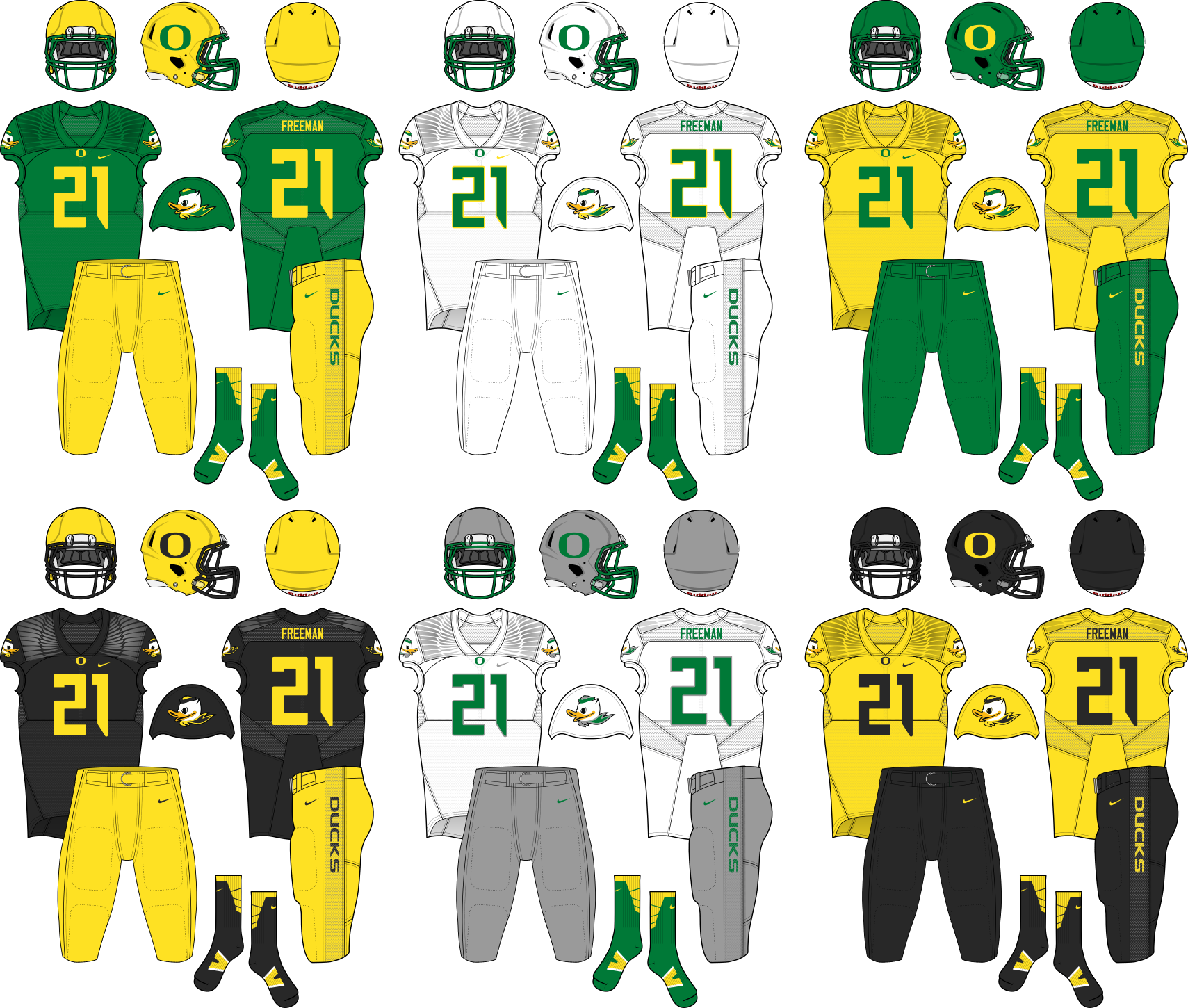 Oregon Ducks - Kick American Football (1709x1450), Png Download