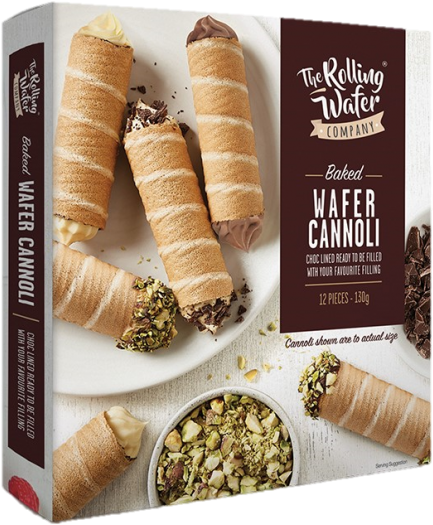 Rolling Wafer Baked Wafer Cannoli 130g (600x663), Png Download