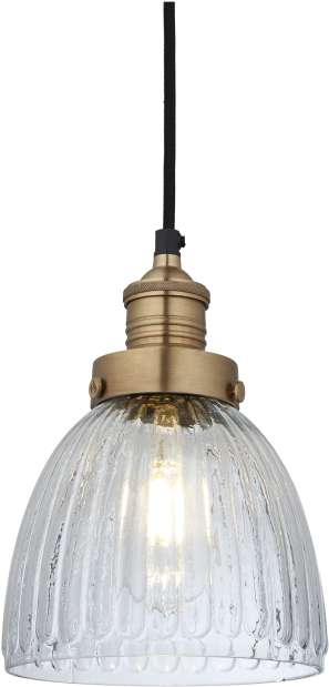 Brooklyn Glass Cone Pendant Light By Industville - Ceiling Fixture (1000x666), Png Download
