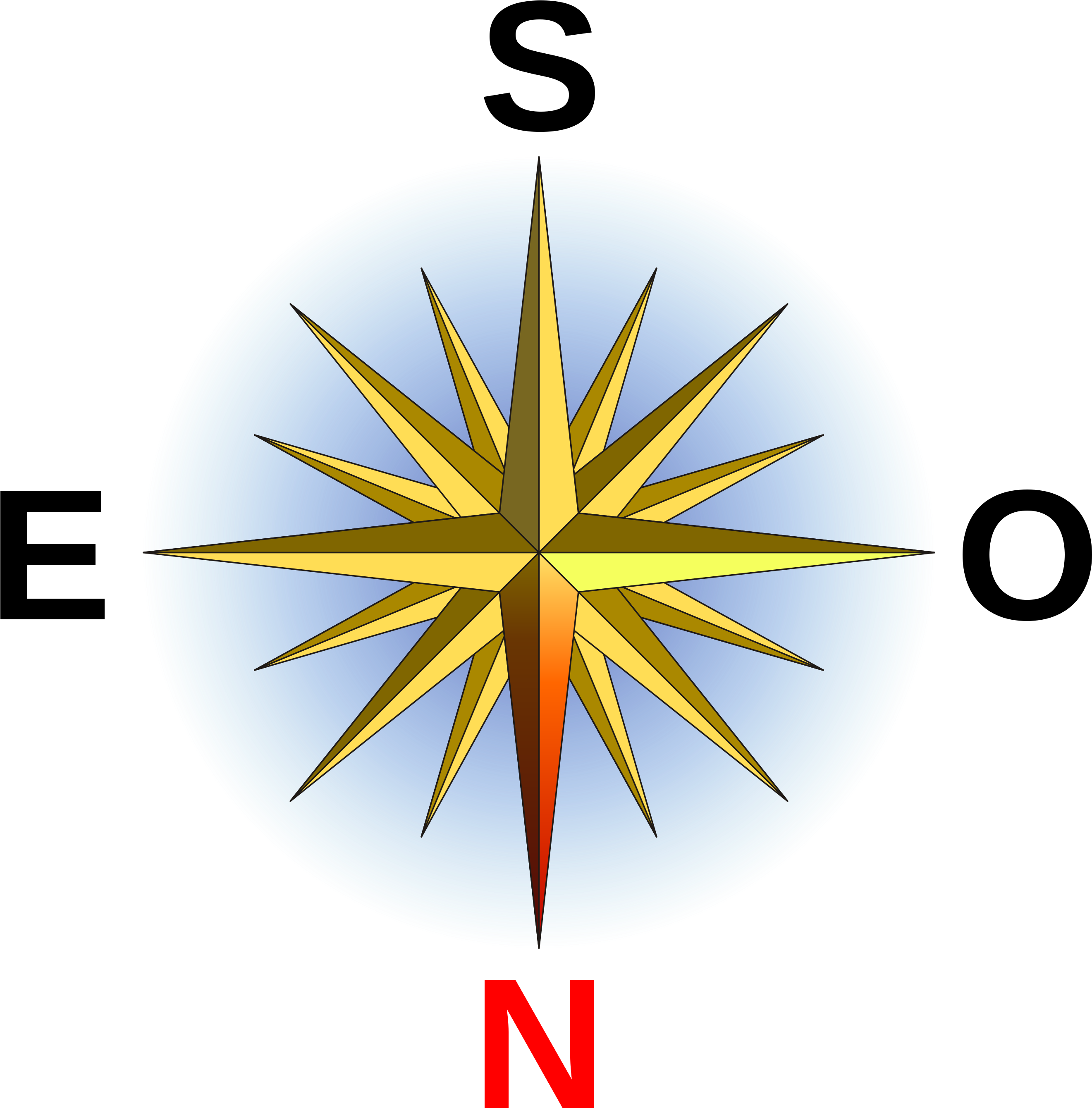 Compass Rose Fr Small S - Cool Compass Rose Designs (2641x2680), Png Download