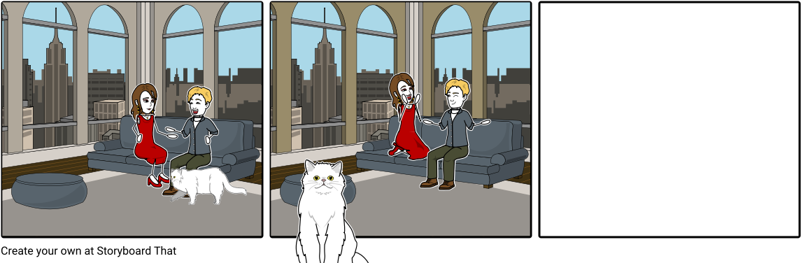 Cat Toy - Cartoon (1164x385), Png Download
