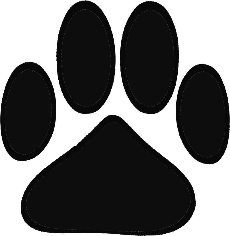 The Scooping Crew Picture Black And White Download - Huella De Perro Tatuaje Dibujo (2100x1500), Png Download
