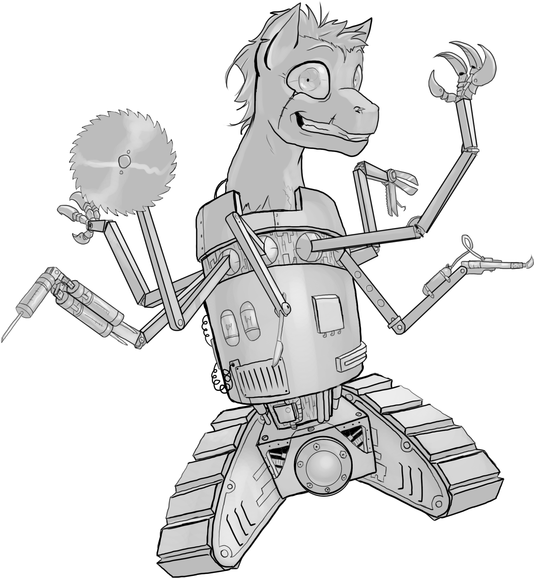 Ghoul Clipart Doctor - Fallout Equestria Doctor Glue (1861x2064), Png Download