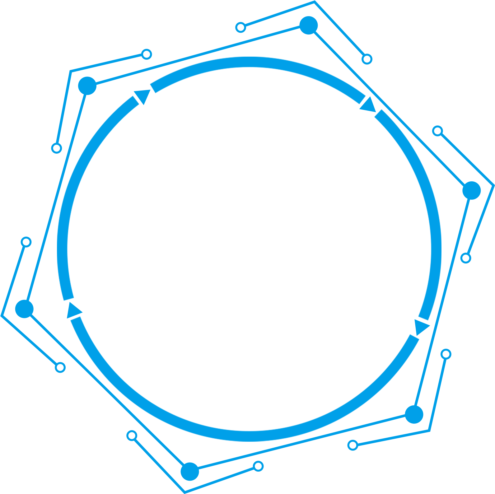 Technology Border Blue Simple Line Png And Psd - Portable Network Graphics (2000x2000), Png Download