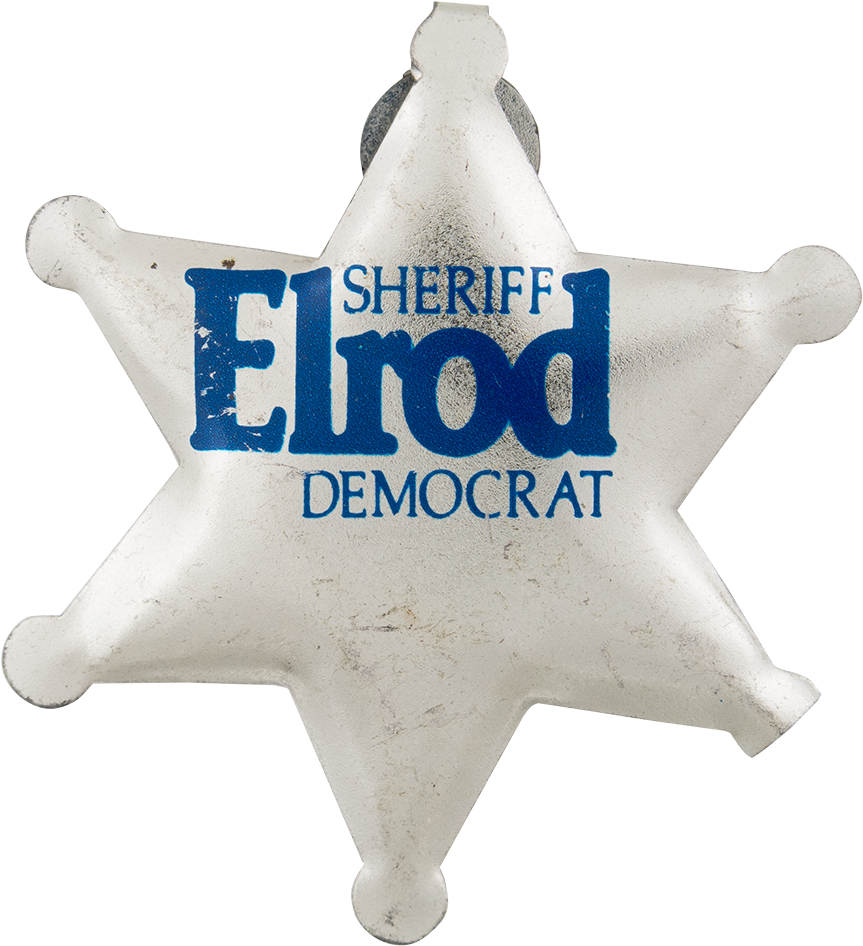 Sheriff Elrod Democrat Sheriff Badge - Sign (1000x1031), Png Download