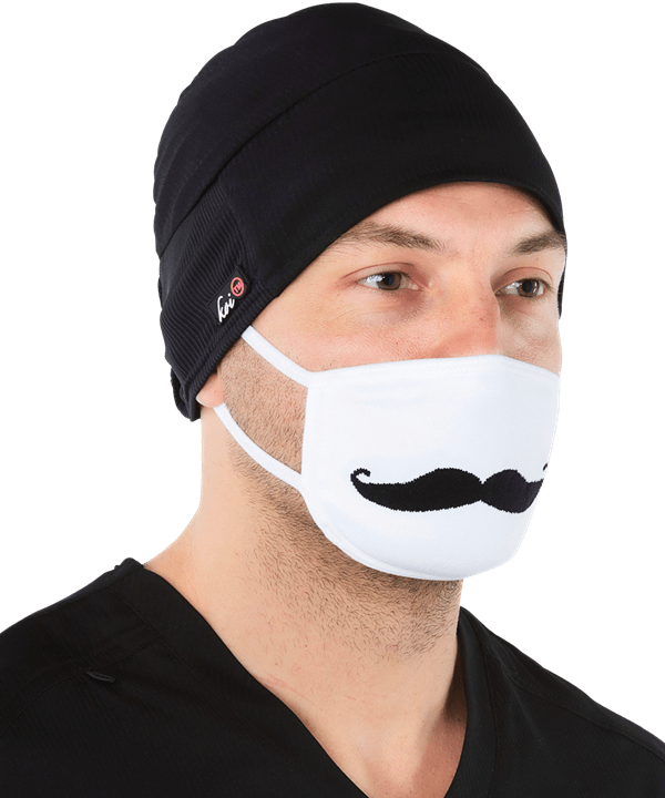 Ka142mue - Face Mask With Mustache (600x720), Png Download