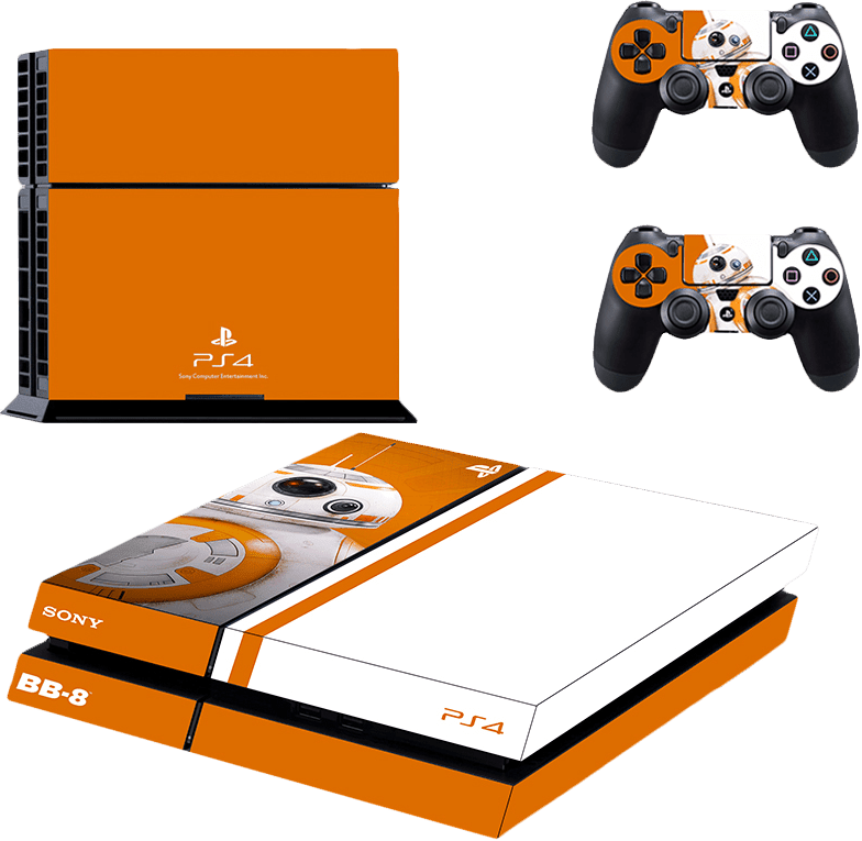 Playstation 4 Phat Decal / Skin / Vinyl - Playstation 4 Stickers Star Wars (784x765), Png Download