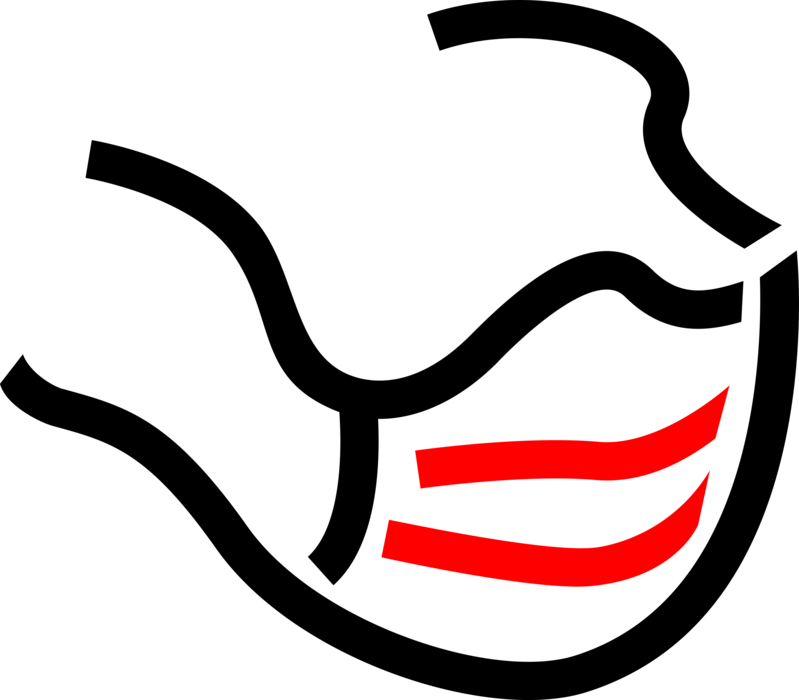 Vector Illustration Of Surgical Mask Worn By Health (799x700), Png Download