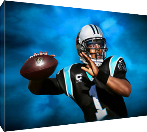 Details About Carolina Panthers Cam Newton Poster Photo - Kick American Football (600x600), Png Download