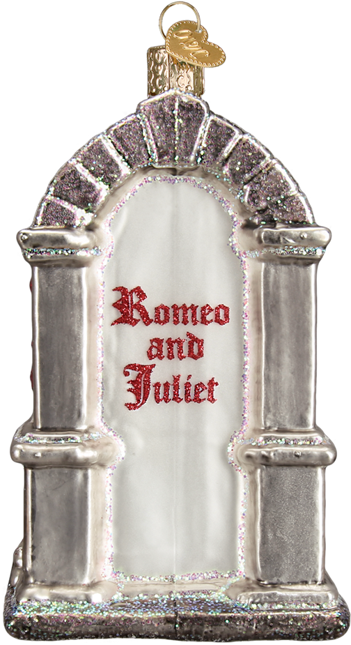 Romeo And Juliet Glass Christmas Ornament, Owc-old - Picture Frame (1000x1000), Png Download