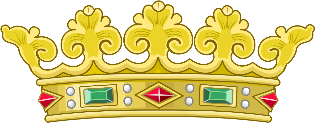 Heraldic Royal Crown Of Portugal - Coronet Of A Duke (1264x497), Png Download