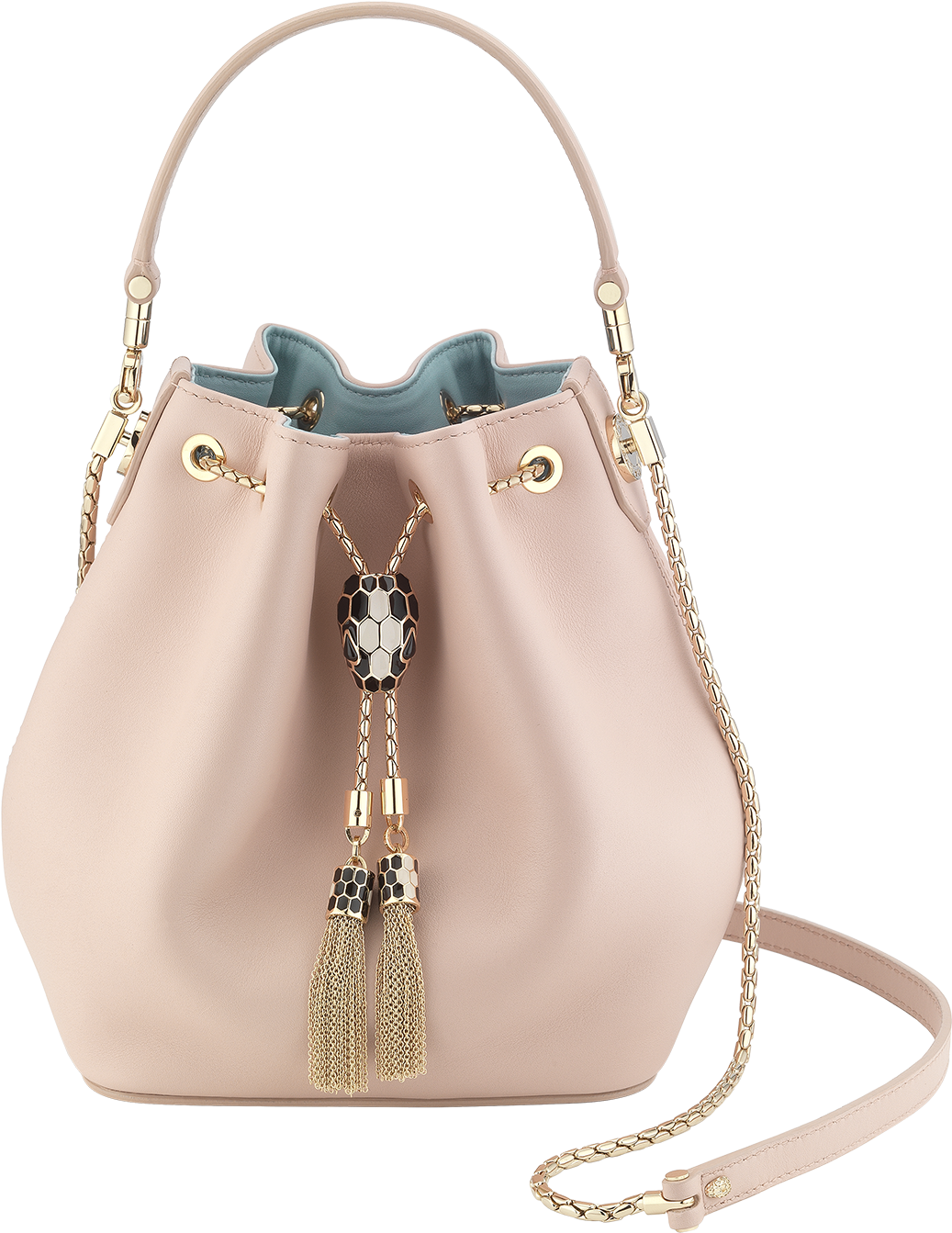 Serpenti Forever Bucket Bucket Calf Leather Pink - Shoulder Bag (1800x1405), Png Download