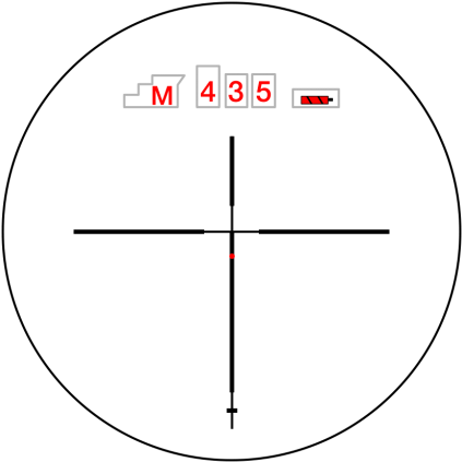 38-dot Oled Reticle - Circle (1005x482), Png Download