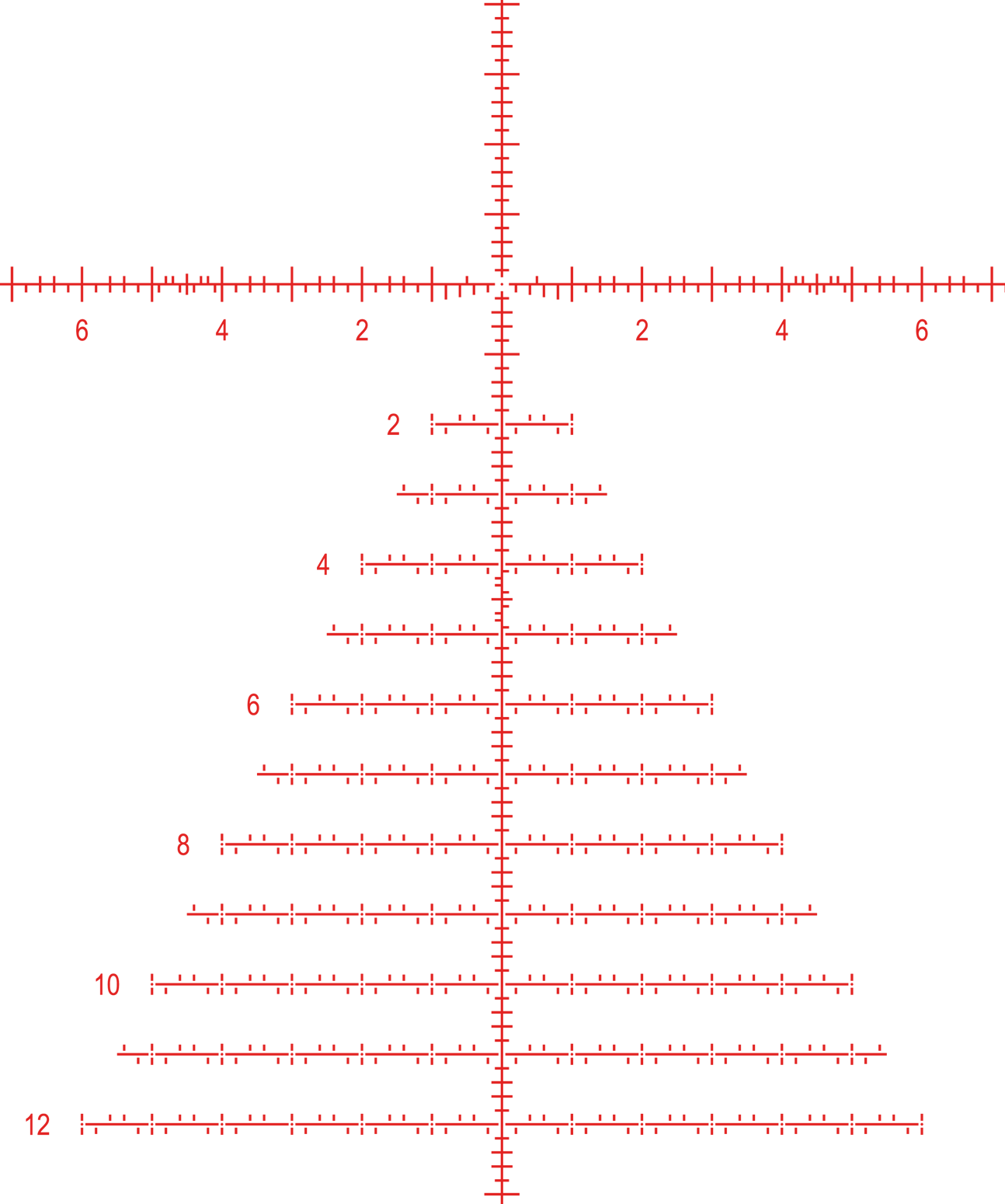 The Mil Precision Competition And Tactical 2 Is The - Mpct 2 Reticle (1294x1550), Png Download