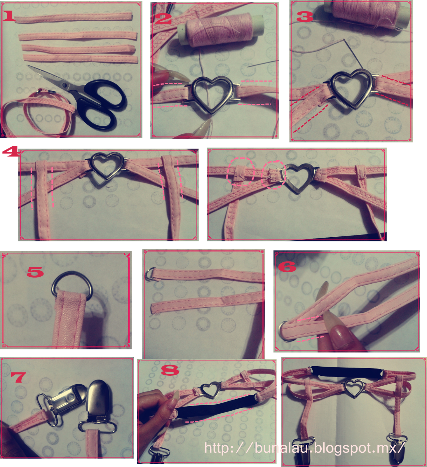 Awesome Pastel Goth Heart Garter Diy Tutorial ^^ - Metalworking Hand Tool (1463x1600), Png Download